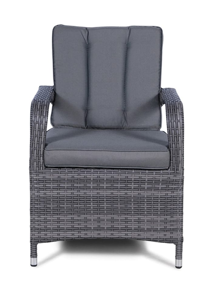 image 1 of Arizona Outdoor Rattan Garden Dining Chair Grey | Grey