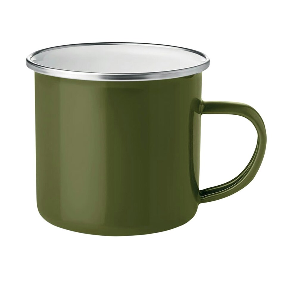 image 1 of MidOcean Plateado Enamelled Metal 350ml Mug - Green - One Size