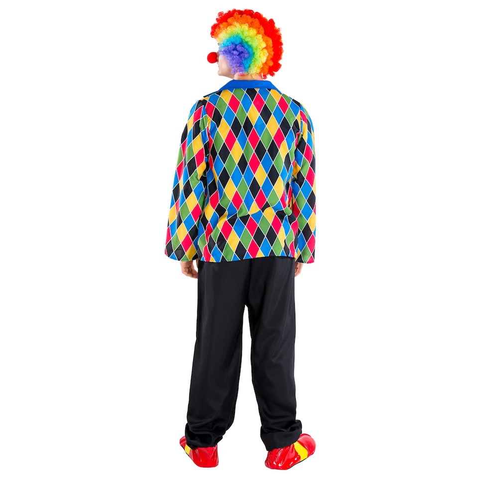 image 1 of Mens Oleg the Clown Costume | Black | black | XL | 1