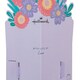 image 2 of 3D Pop-Up Pink Flowers & Vase Design Birthday Card