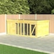 image 2 of 8ft x 4ft Dog Kennel and Run - Wood - L127 x W243 x H127 cm