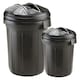 image 1 of 1 x 80 Litre Shatterproof Refuse Bin With Lid Ideal For Indoor & Outdoor Use Black