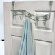 image 2 of Showerdrape Flowers Sage Green Over Door Storage Hooks | Green | Sage Green | 1