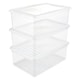 image 1 of Keeeper Set of 3 Clearboxes with Air Control System 11 Litre - Transparent