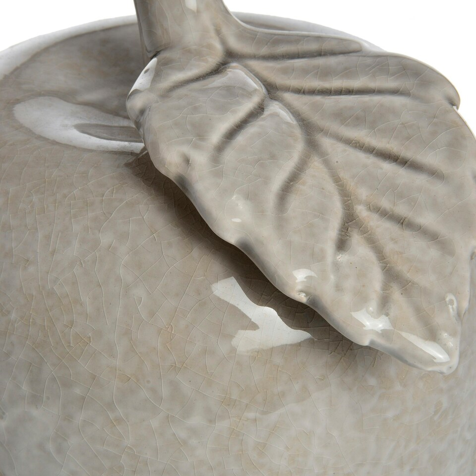 image 1 of Hill Interiors Ceramic Apple - Antique Grey - Large (H20 x W17.5 x D23cm)