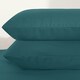 image 7 of OHS Soft Cosy Microfibre Plain Duvet Cover and Pillowcase Set Green | Teal | King