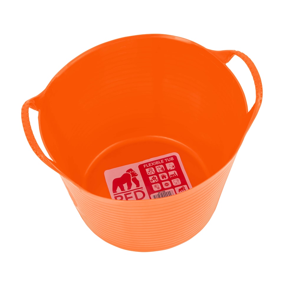 image 1 of Red Gorilla - Gorilla Tub Small 14L - Flexible Multi-Use Bucket | Orange