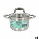 image 1 of Pot with Glass Lid Quttin Caesar Steel ø 16 x 11,5 cm (6 Units) N/A
