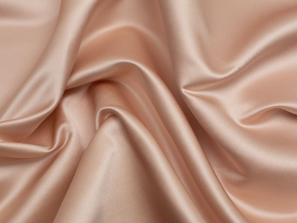 Minerva Core Range Beige Classique Duchess Satin Fabric for Dressmaking, 150cm / 59" Wide - per metre