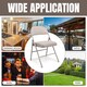 image 5 of SET OF 2 FABRIC PADDING FOLDING CHAIR DELUXE STRONG METAL FRAME OFFICE WITH BACK REST NEW