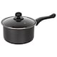 image 4 of Gr8 Home Black 8 Piece Non Stick Cookware Set Cooking Pot Frying Pan Saucepan With Lids