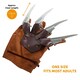 image 6 of Dream Killer Set - Brown Fedora Hat & Claw Glove Brown | One Size