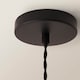 image 6 of ValueLights Susie Glass Lantern Shade Single Drop Pendant Light | Black
