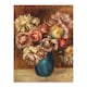 image 1 of Flowers in a Green Vase Renoir Vintage Wall Art Poster Print 12X16"