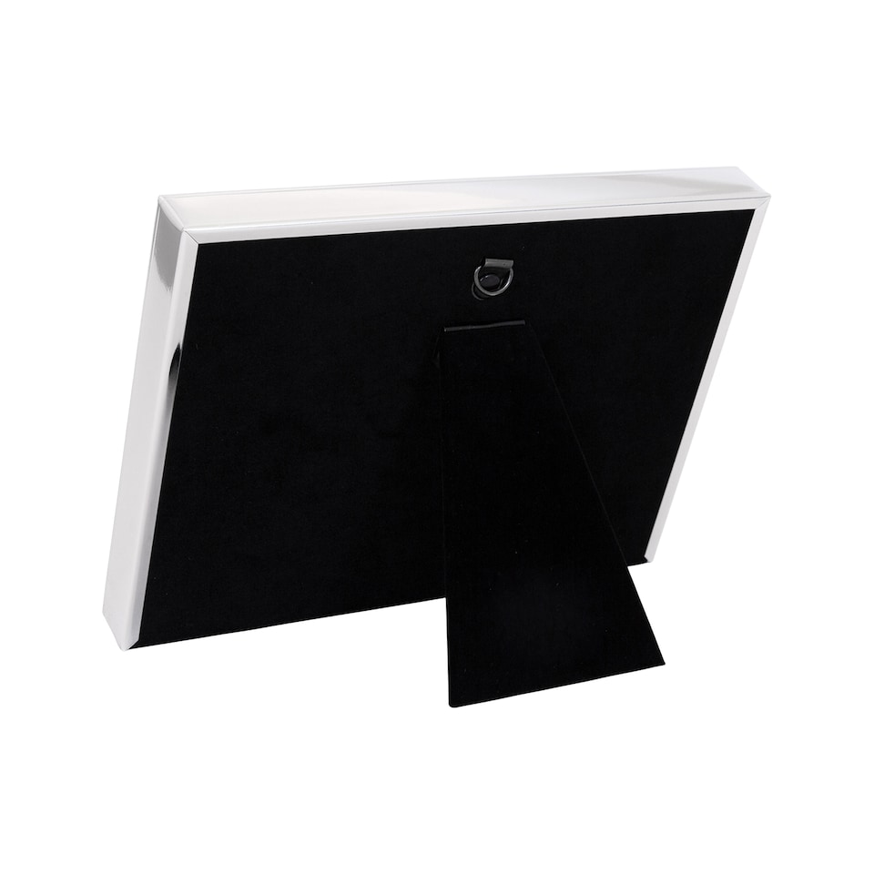 image 1 of Silver Christening 4x6 Picture Frame for Wall or Table Use