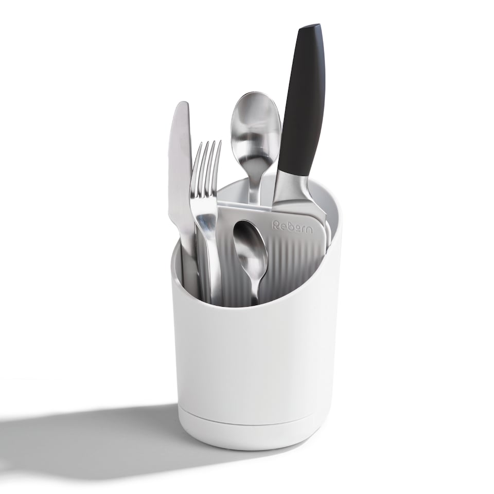 image 1 of ReBorn Recycled Cutlery Drainer | Cream | Stone