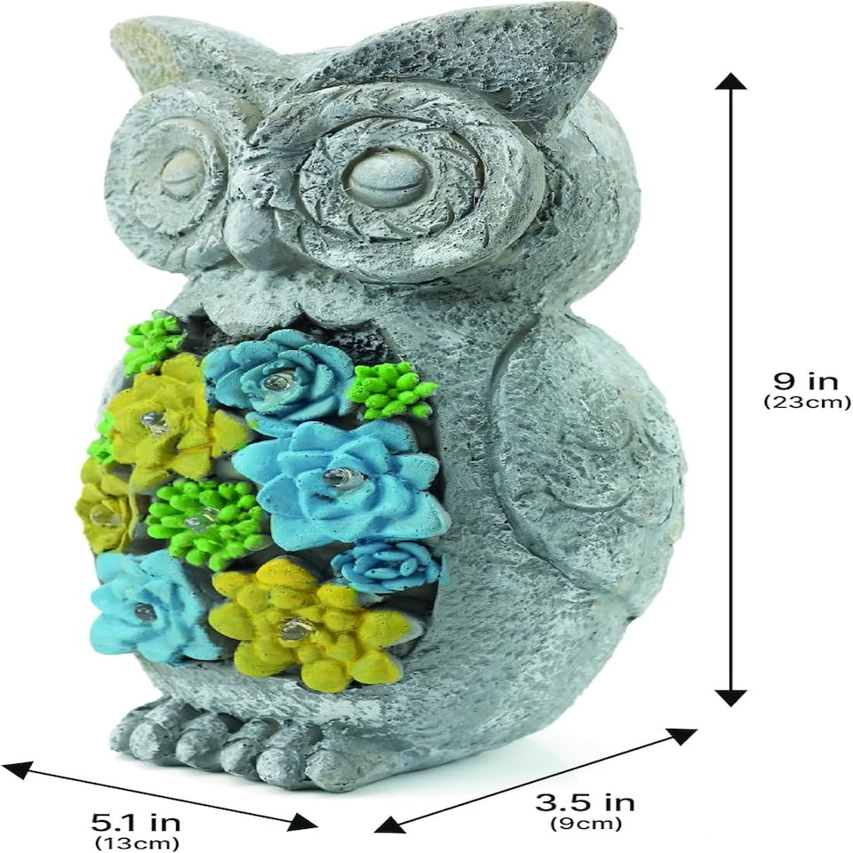 image 1 of Pack of 2 Solar Dog Garden Ornament Grey | One Size