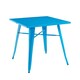 image 1 of Garden Bar Table - Metal - L80 x W80 x H76 cm - Blue Blue