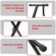 image 3 of X Frame Keyboard Stands Single Beam Music Electronic Keyboard Stand