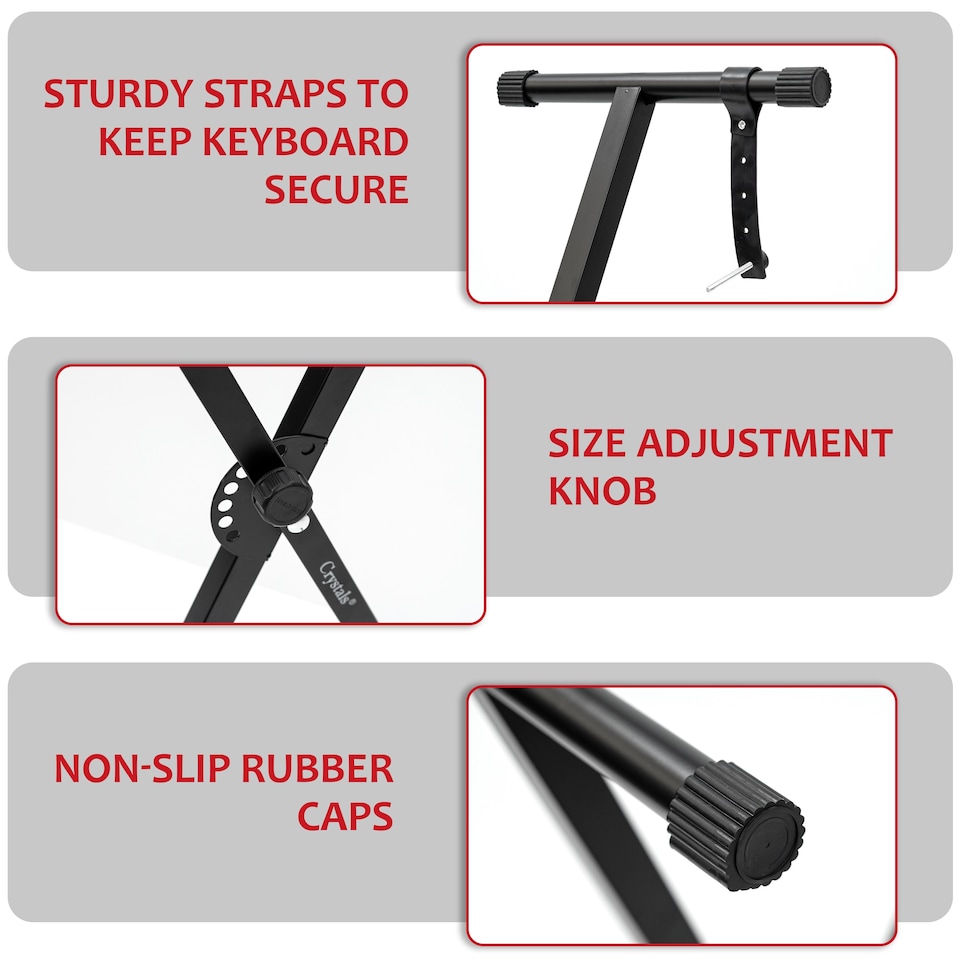 image 1 of X Frame Keyboard Stands Single Beam Music Electronic Keyboard Stand