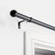 image 2 of OHS Curtain Pole Extendable 28mm Metal Finnials Ball End Rod Fittings | Black