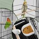 image 4 of Yaheetech 134.5 cm Tall Large Parrot Cage Rolling Metal Birdcage Black