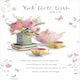 image 3 of Tea & Floral Get Well Wish From The Gibson Range Embossed With A Gold Foil Finish