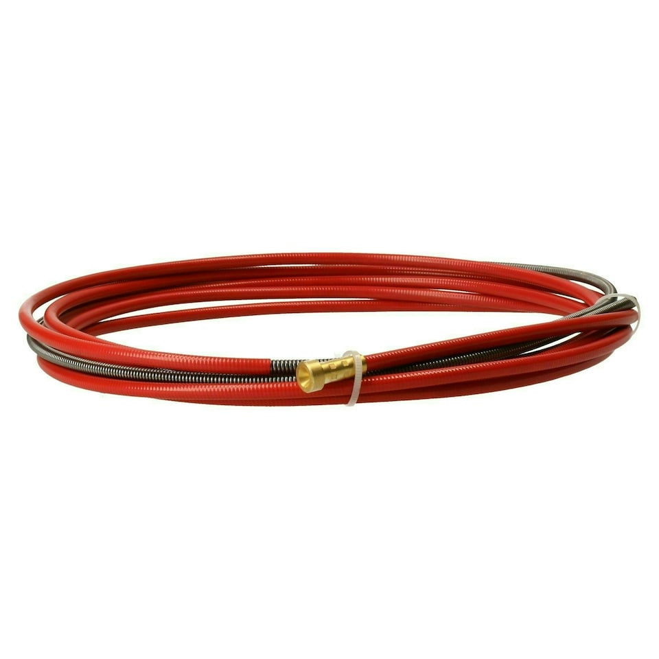 image 1 of P.C. Liner Wire 1.0 - 1.2mm x 3M Welding Red Steel Plastic Coated MIG Torch