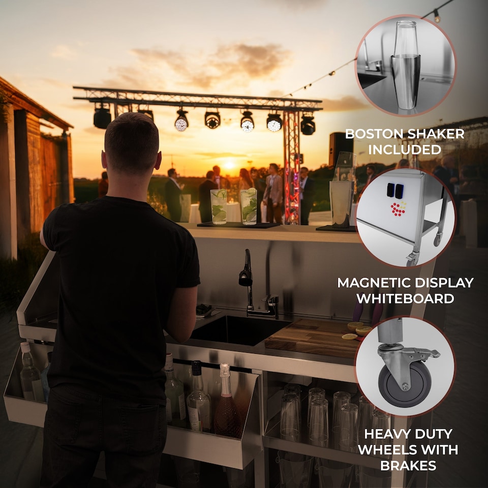 image 1 of Mobile Cocktail Bar Station