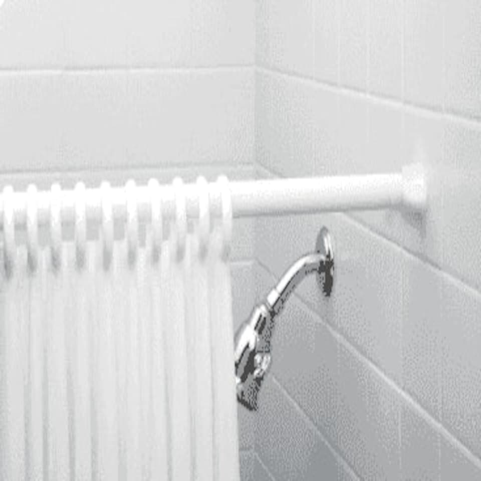 image 1 of White Extendable Shower Curtain Rod 140 - 260cm White | White