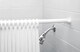 image 2 of White Extendable Shower Curtain Rod 140 - 260cm | White | White