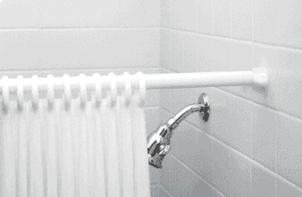 image 1 of White Extendable Shower Curtain Rod 140 - 260cm | White | White