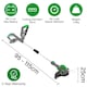 image 6 of Gracious Gardens 18V Cordless Strimmer,10 Blades, 1 Battery & 1 Charger | Green | Green | 1