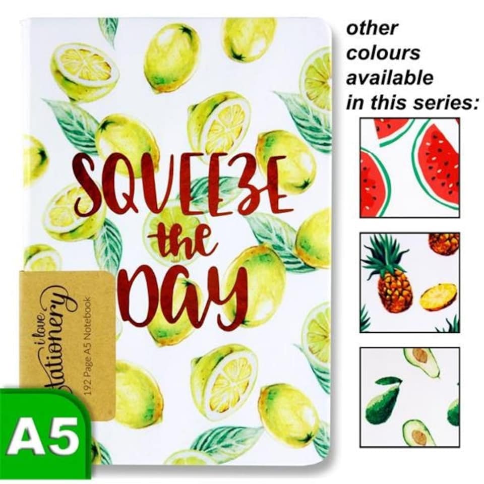 image 1 of A5 192 Page Fruits Design Journal by I Love Stationery