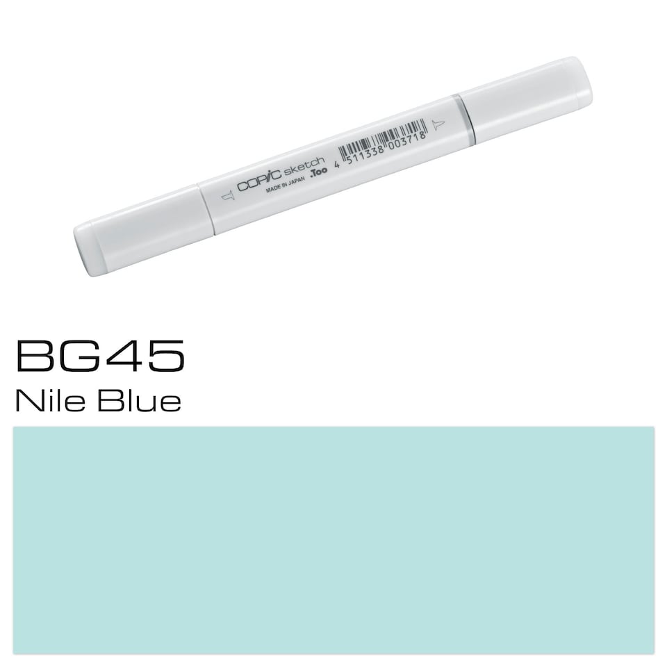 image 1 of Copic Sketch Marker, Nile Blue, Single Pen