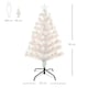 image 7 of HOMCOM 3FT Pre-Lit Artificial Christmas Tree w/ Fibre Optic Xmas -White