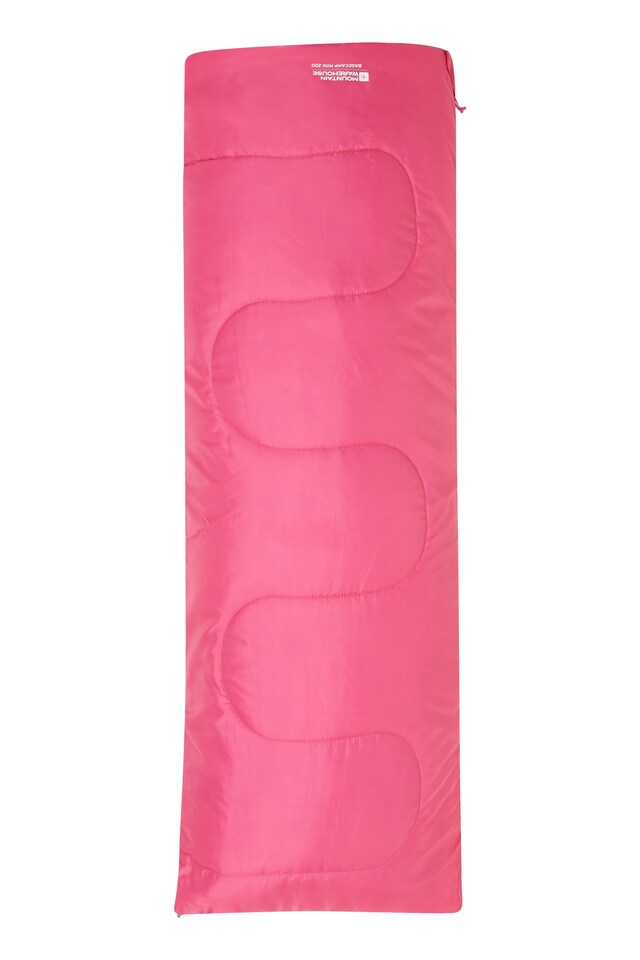 image 1 of Mountain Warehouse Basecamp 200 Kids Sleeping Bag Insulated 1-2 Season Camping Bed