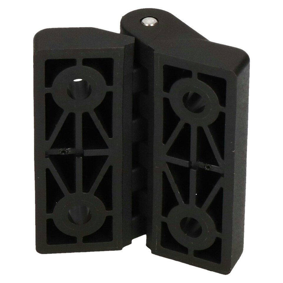 image 1 of Industrial Polyamide Plastic Hinge 64x65mm Door Hatch Locker Italian Made 4PK Black