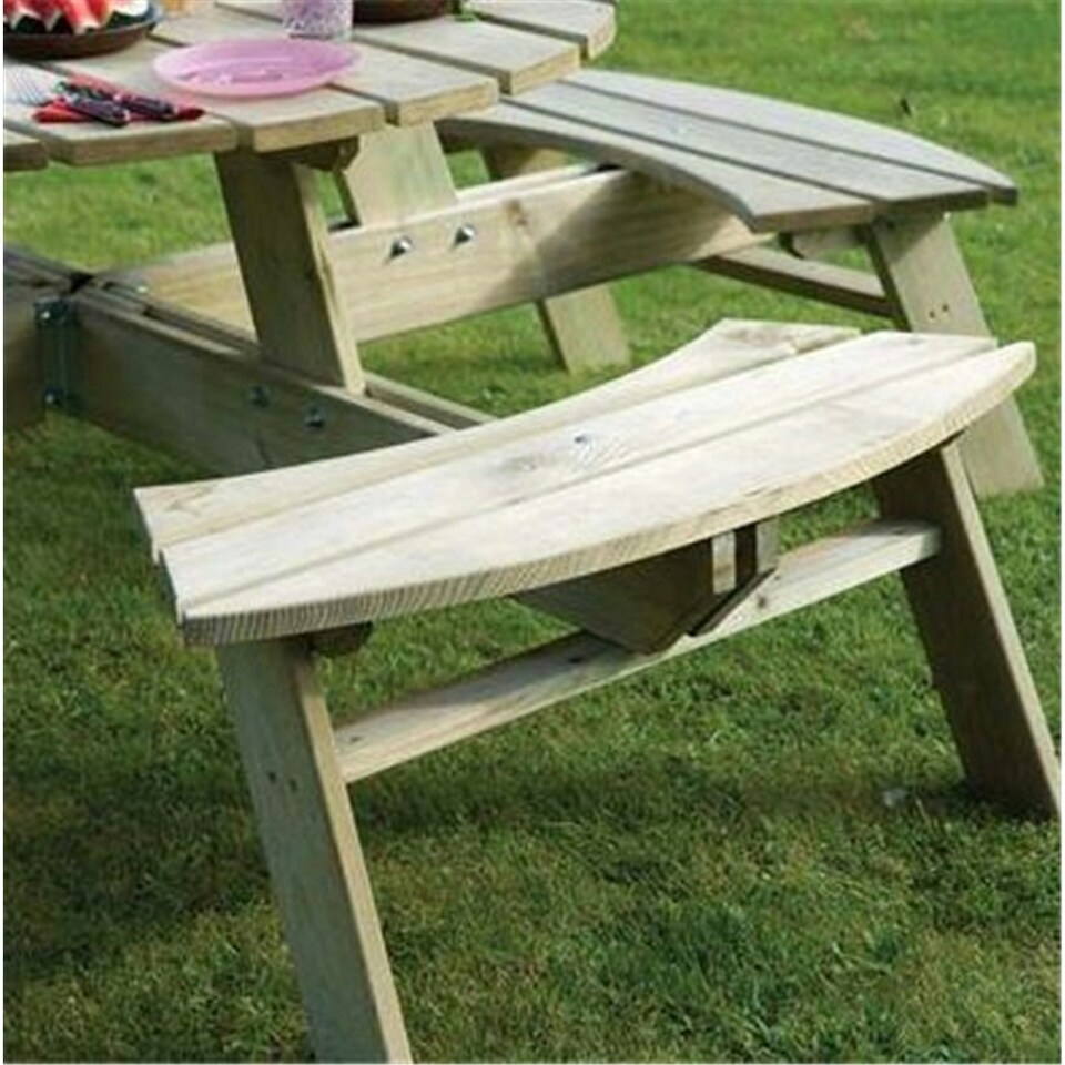 image 1 of Deluxe Round Picnic Garden Table