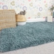 image 5 of KUKOON Ocean Blue Deep Pile Shaggy Living Room Area Rug 160cm x 230cm
