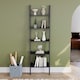 image 5 of Vida Designs York 5 Tier Ladder Bookcase Display Storage, Black