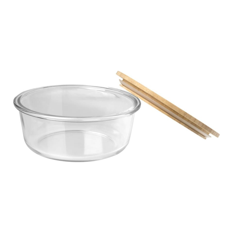image 1 of Seasons Vista 750ml Salad Bowl - Transparent/Natural - One Size Clear