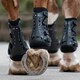 image 6 of LeMieux Ultra Mesh Snug Boots Hind Blue | Large