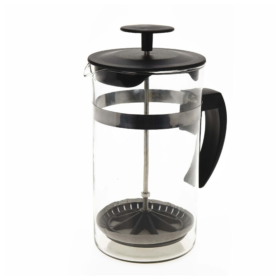 image 1 of 1L French Press Coffee Maker Machine - Cafetiere Plunger for Home Office Use