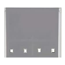 50cm Slate Grey Square Eyelet Edge Roller Blind | Grey | Grey