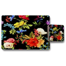 Bright Vibrant Flowers (Placemat & Coaster Set)