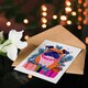 image 4 of Greeting Card Dog Lover Cute Pug Presents Vibrant Modern For Her Woman Xmas Christmas Card