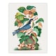 image 1 of Nuthatch Bird Hazel Oak and Bramble Bolton Wall Art Poster Print