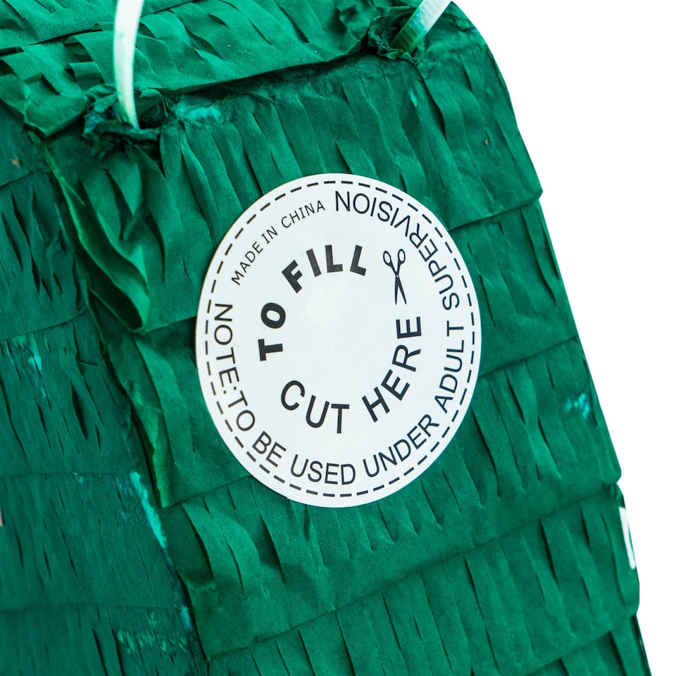 image 1 of Fax Potato 3pc Dinosaur Pinata Set with Stick & Blindfold - Blue Stick