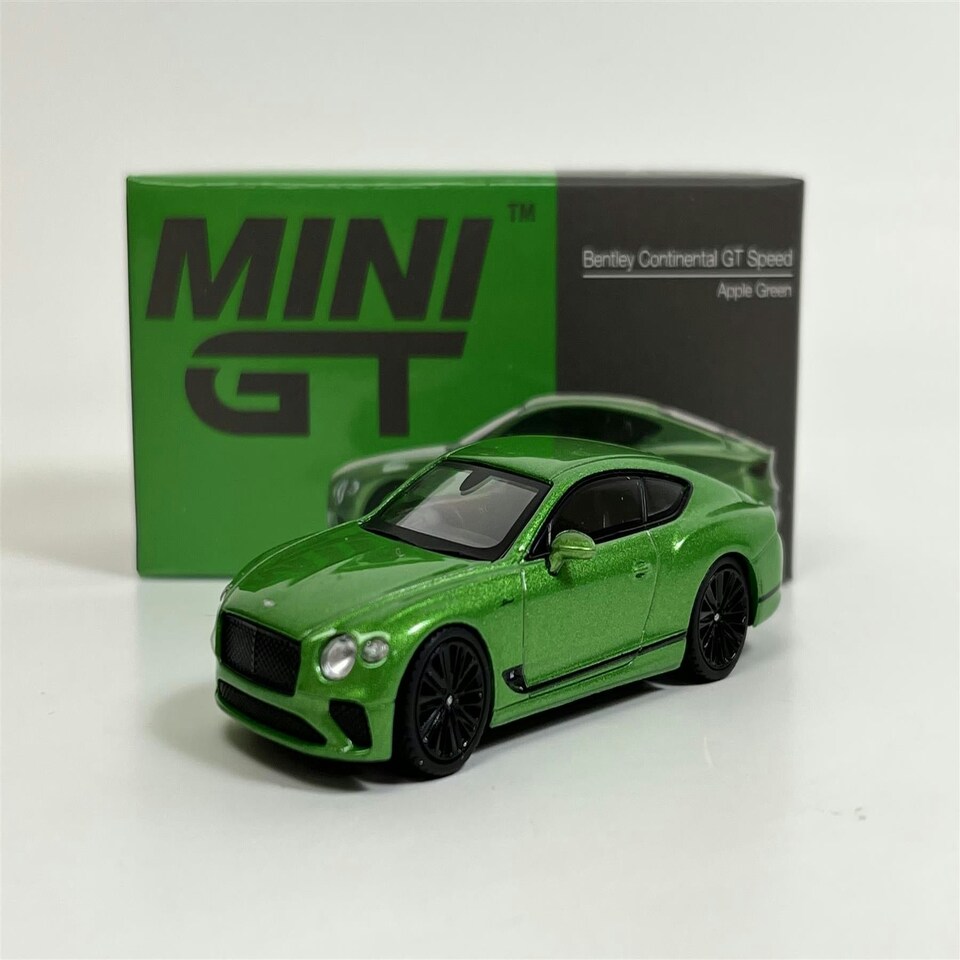 image 1 of Bentley Continental GT Speed Apple Green RHD 1:64 Mini GT MGT00473R